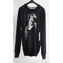 Männer Rundhals Patterned Strick Pullover Pullover